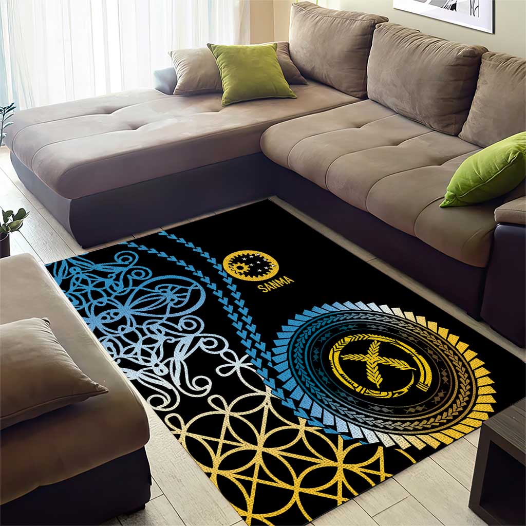 Proudly Ni-Van Sandroing Inspired Area Rug Sanma Classic Style LT7 - Polynesian Pride