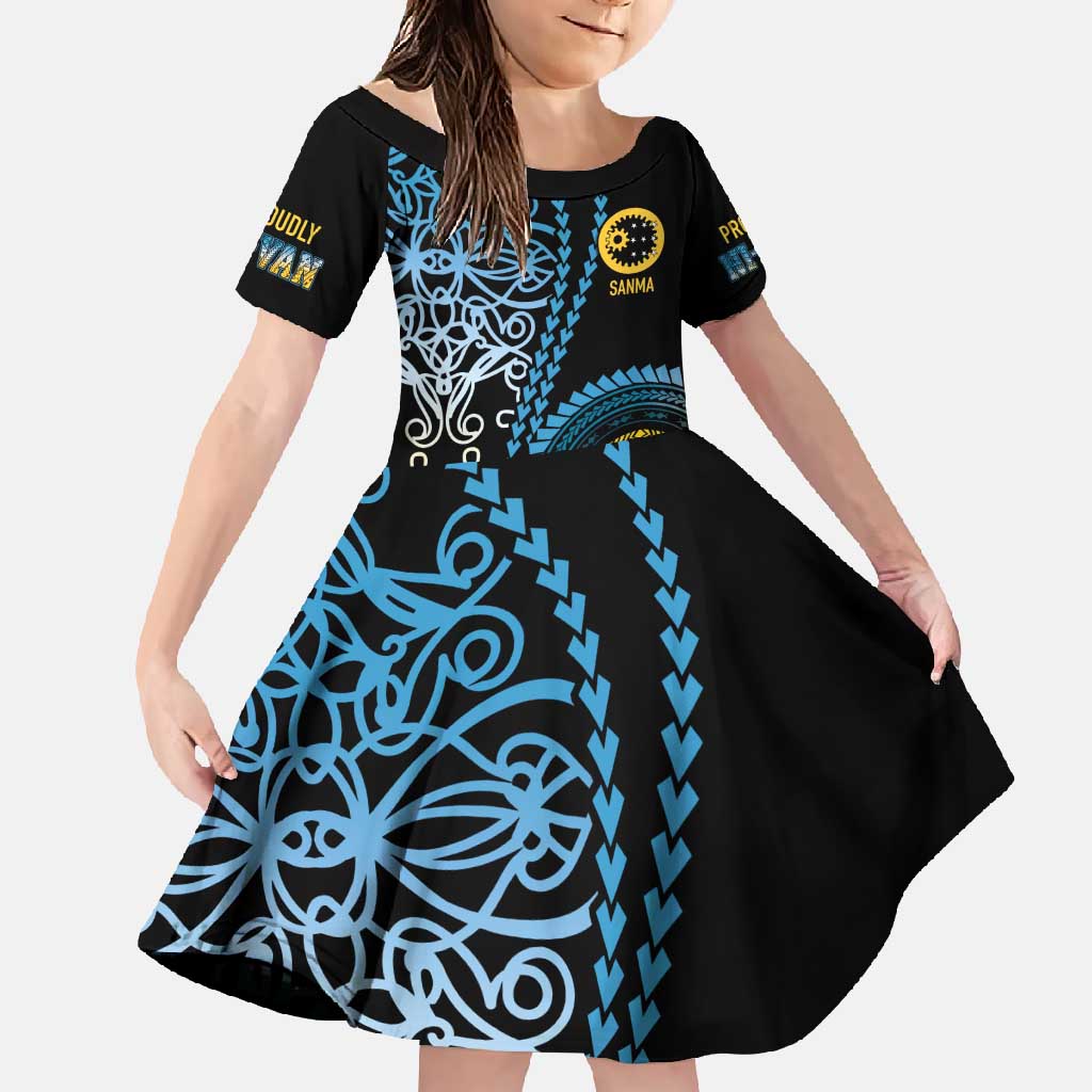 Proudly Ni-Van Sandroing Inspired Family Matching Off Shoulder Maxi Dress and Hawaiian Shirt Sanma Classic Style