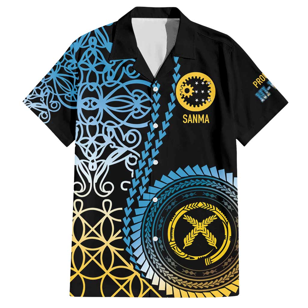 Proudly Ni-Van Sandroing Inspired Family Matching Short Sleeve Bodycon Dress and Hawaiian Shirt Sanma Classic Style