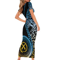 Proudly Ni-Van Sandroing Inspired Family Matching Short Sleeve Bodycon Dress and Hawaiian Shirt Sanma Classic Style