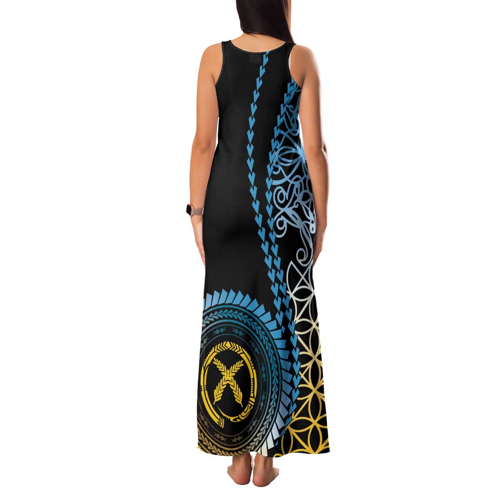 Proudly Ni-Van Sandroing Inspired Family Matching Tank Maxi Dress and Hawaiian Shirt Sanma Classic Style