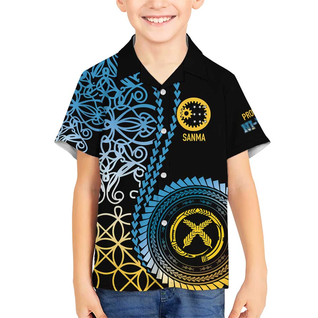 Proudly Ni-Van Sandroing Inspired Kid Hawaiian Shirt Sanma Classic Style LT7 Kid Colorful - Polynesian Pride