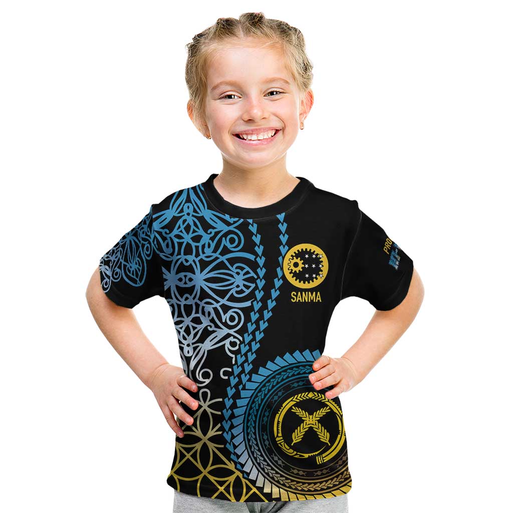 Proudly Ni-Van Sandroing Inspired Kid T Shirt Sanma Classic Style LT7 Colorful - Polynesian Pride