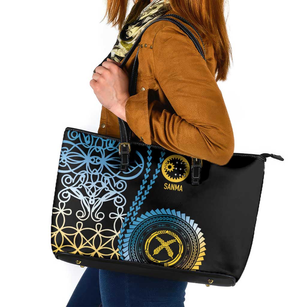 Proudly Ni-Van Sandroing Inspired Leather Tote Bag Sanma Classic Style LT7 Colorful - Polynesian Pride