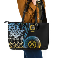 Proudly Ni-Van Sandroing Inspired Leather Tote Bag Sanma Classic Style LT7 - Polynesian Pride