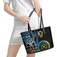 Proudly Ni-Van Sandroing Inspired Leather Tote Bag Sanma Classic Style LT7 - Polynesian Pride