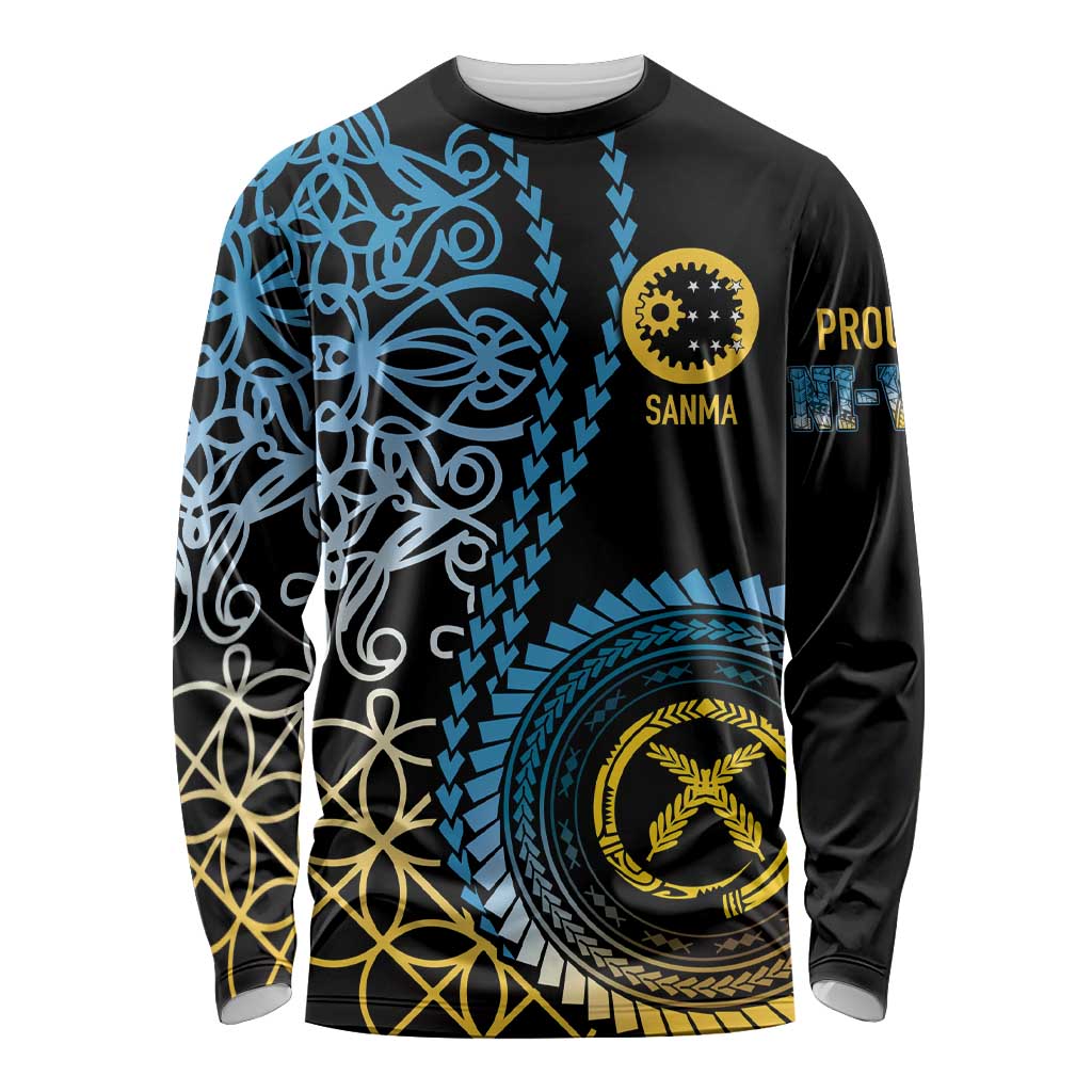 Proudly Ni-Van Sandroing Inspired Long Sleeve Shirt Sanma Classic Style LT7 Unisex Colorful - Polynesian Pride
