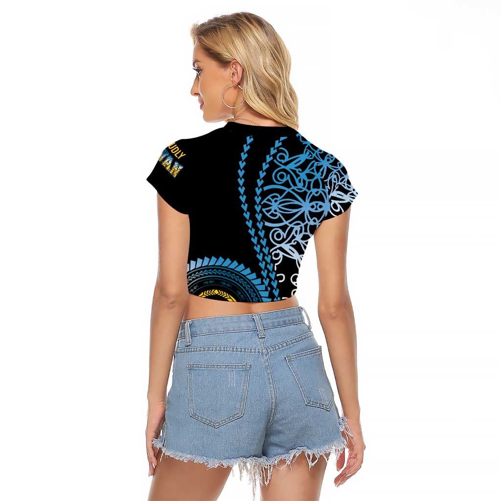 Proudly Ni-Van Sandroing Inspired Raglan Cropped T Shirt Sanma Classic Style LT7 - Polynesian Pride