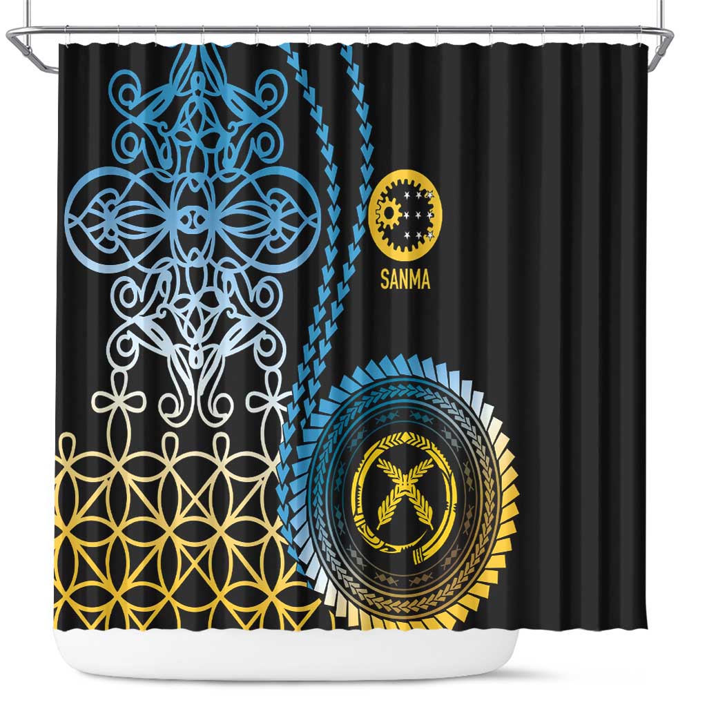 Proudly Ni-Van Sandroing Inspired Shower Curtain Sanma Classic Style