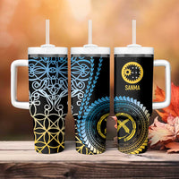 Proudly Ni-Van Sandroing Inspired Tumbler With Handle Sanma Classic Style LT7 - Polynesian Pride
