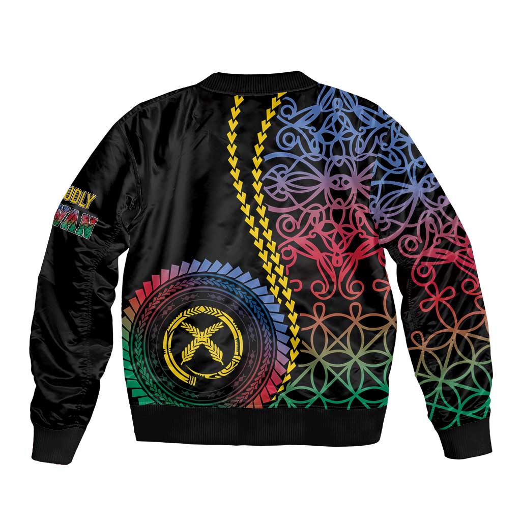 Proudly Ni-Van Sandroing Inspired Bomber Jacket Shefa Classic Style LT7 - Polynesian Pride