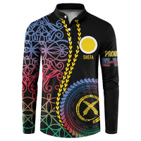 Proudly Ni-Van Sandroing Inspired Button Sweatshirt Shefa Classic Style LT7 Colorful - Polynesian Pride