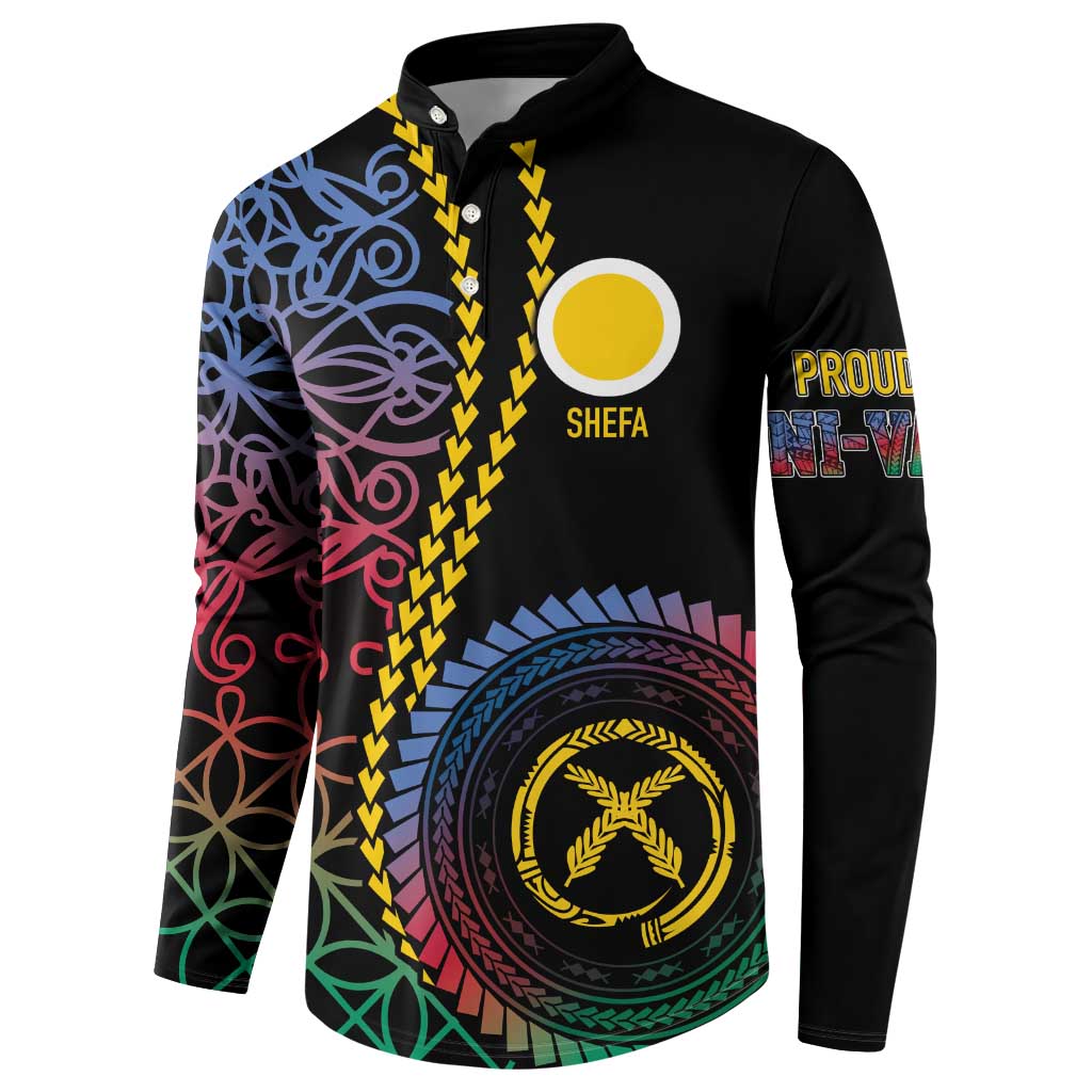 Proudly Ni-Van Sandroing Inspired Button Sweatshirt Shefa Classic Style LT7 - Polynesian Pride