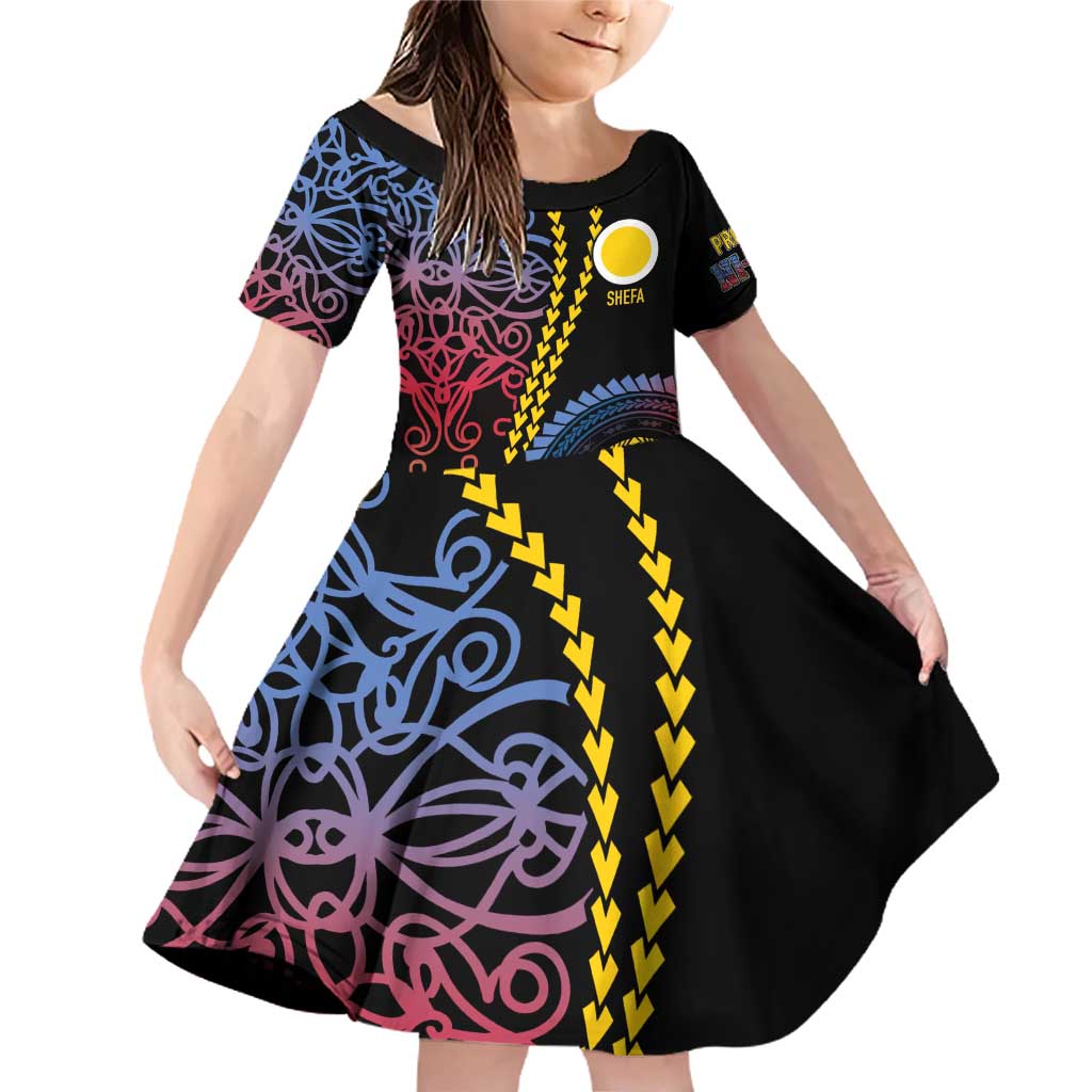 Proudly Ni-Van Sandroing Inspired Family Matching Off Shoulder Short Dress and Hawaiian Shirt Shefa Classic Style