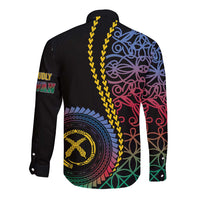 Proudly Ni-Van Sandroing Inspired Long Sleeve Button Shirt Shefa Classic Style LT7 - Polynesian Pride