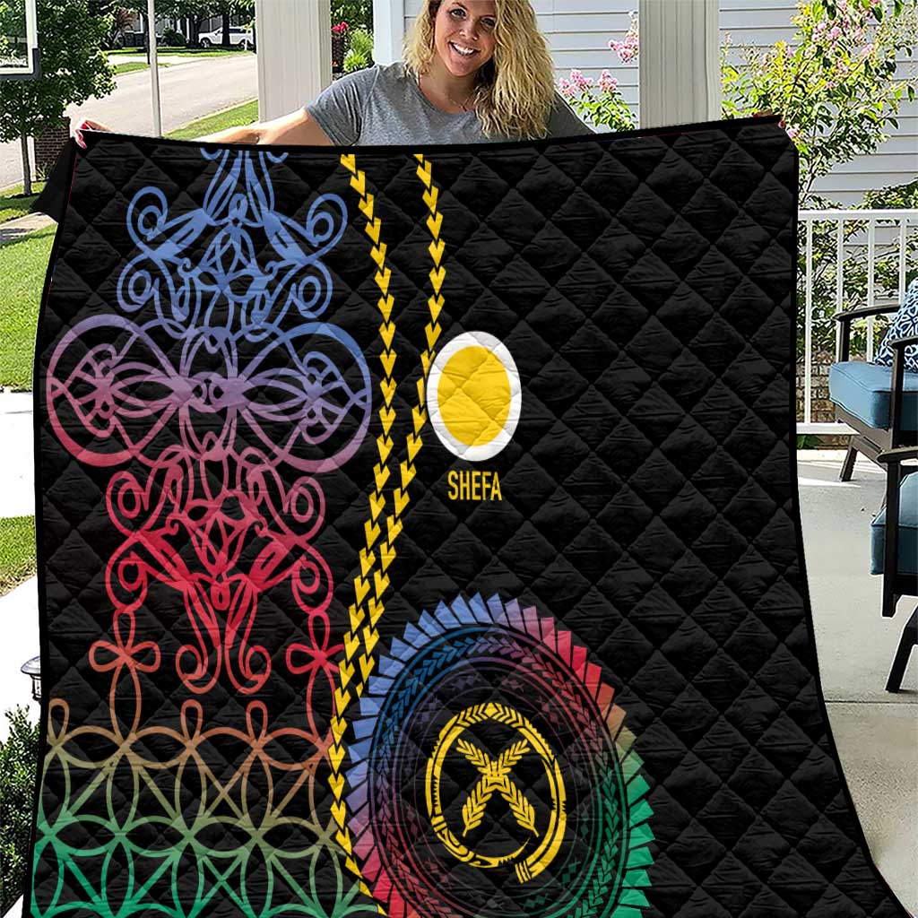 Proudly Ni-Van Sandroing Inspired Quilt Shefa Classic Style LT7 Colorful - Polynesian Pride