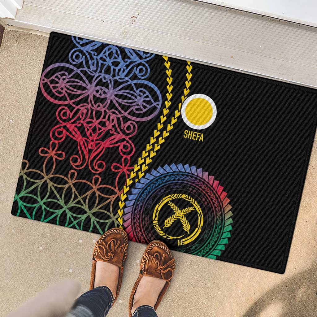 Proudly Ni-Van Sandroing Inspired Rubber Doormat Shefa Classic Style LT7 - Polynesian Pride