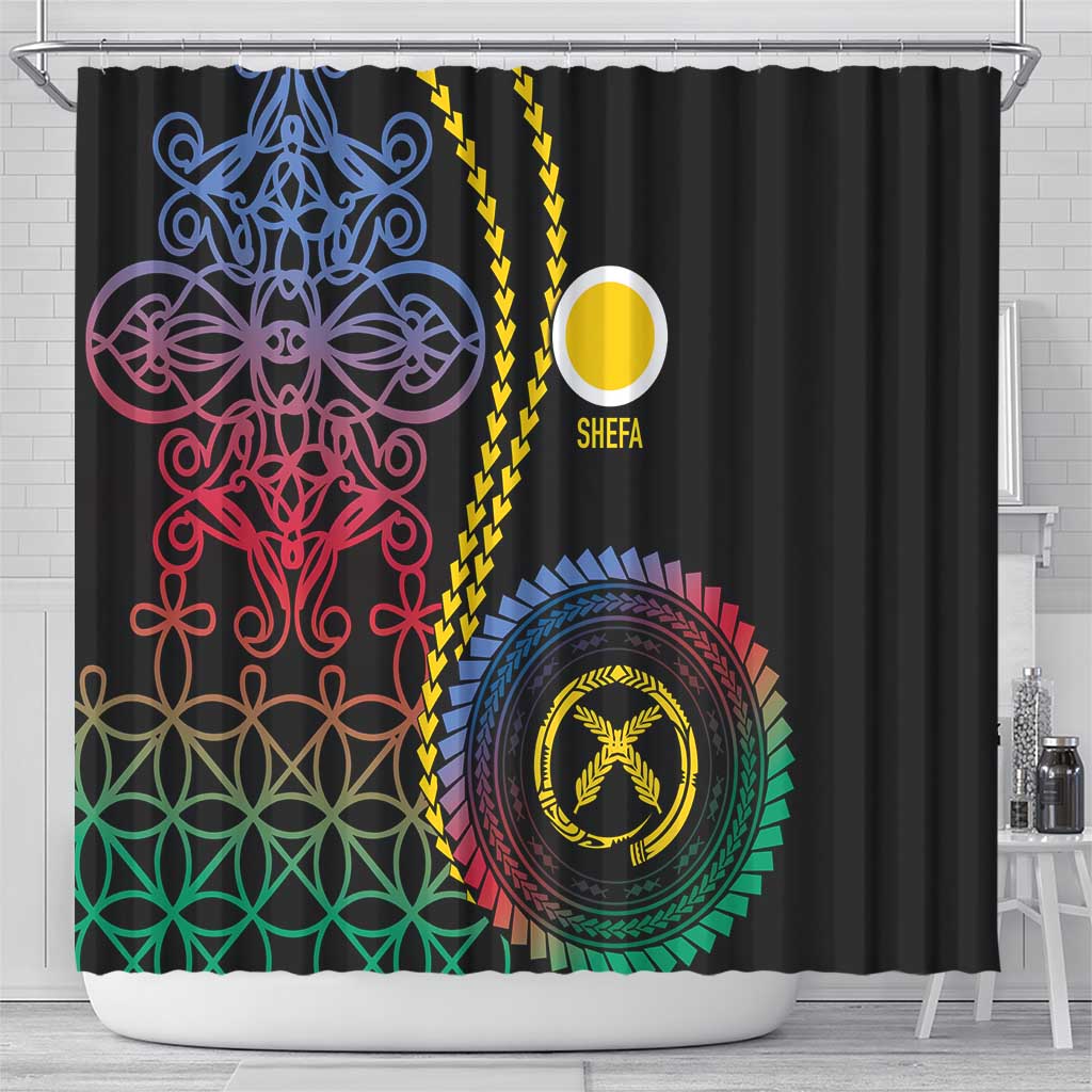 Proudly Ni-Van Sandroing Inspired Shower Curtain Shefa Classic Style