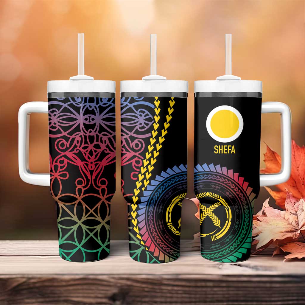 Proudly Ni-Van Sandroing Inspired Tumbler With Handle Shefa Classic Style LT7 - Polynesian Pride