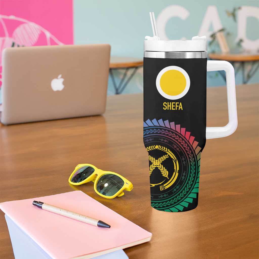 Proudly Ni-Van Sandroing Inspired Tumbler With Handle Shefa Classic Style LT7 - Polynesian Pride