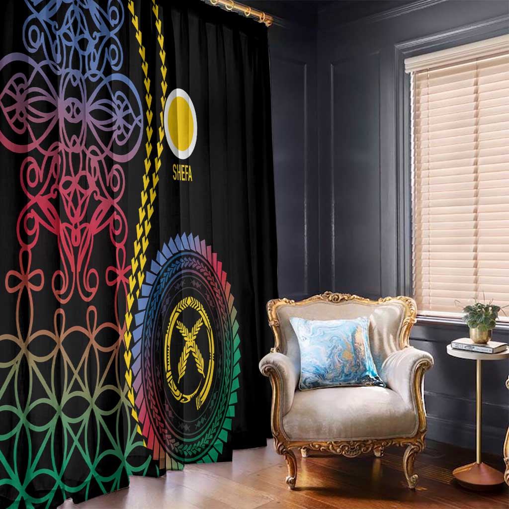 Proudly Ni-Van Sandroing Inspired Window Curtain Shefa Classic Style LT7 - Polynesian Pride