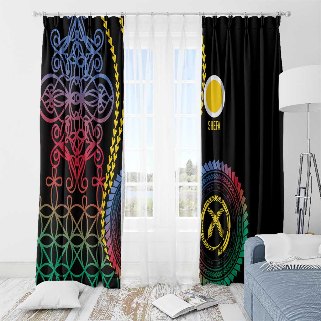 Proudly Ni-Van Sandroing Inspired Window Curtain Shefa Classic Style LT7 - Polynesian Pride