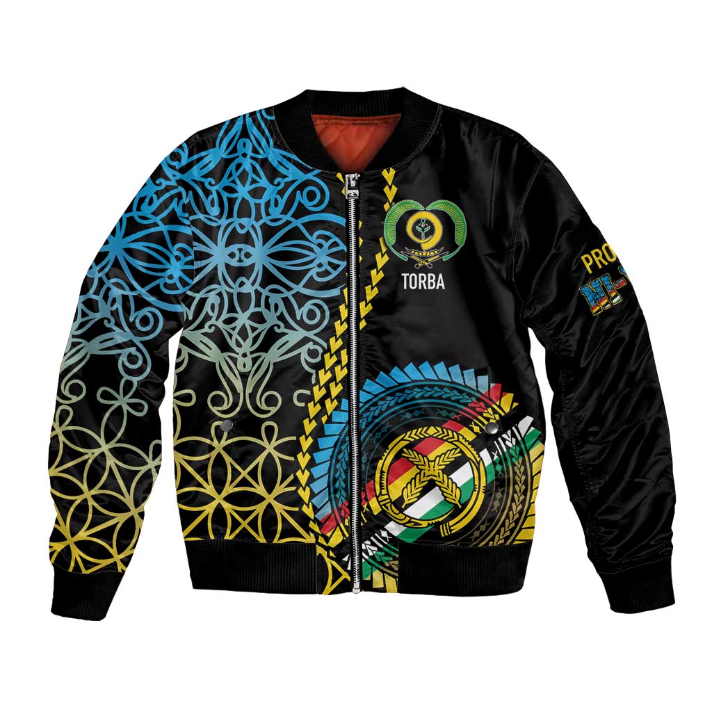 Proudly Ni-Van Sandroing Inspired Bomber Jacket Torba Classic Style LT7 Unisex Colorful - Polynesian Pride