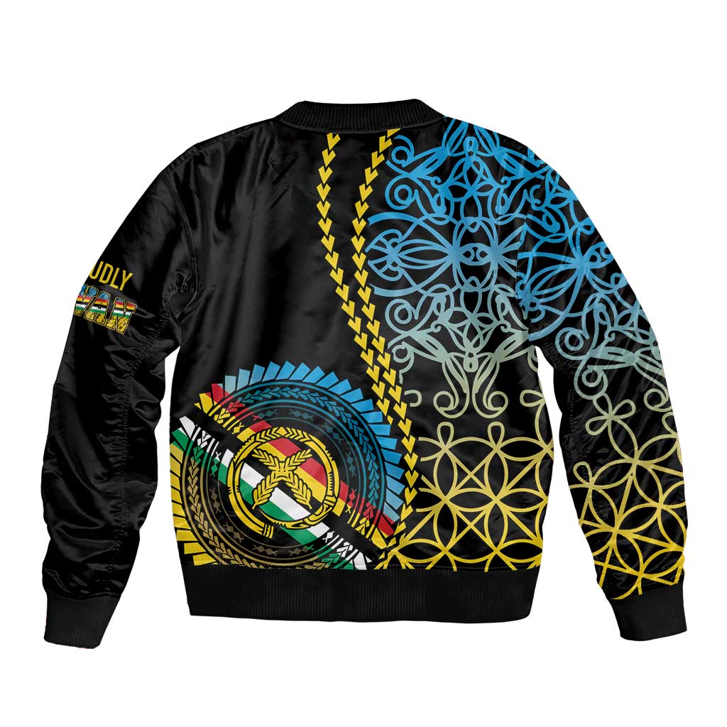 Proudly Ni-Van Sandroing Inspired Bomber Jacket Torba Classic Style LT7 - Polynesian Pride