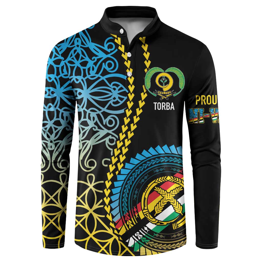 Proudly Ni-Van Sandroing Inspired Button Sweatshirt Torba Classic Style LT7 Colorful - Polynesian Pride