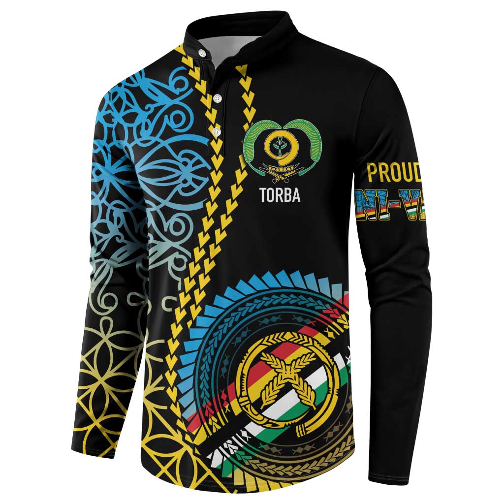 Proudly Ni-Van Sandroing Inspired Button Sweatshirt Torba Classic Style LT7 - Polynesian Pride