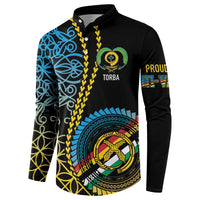 Proudly Ni-Van Sandroing Inspired Button Sweatshirt Torba Classic Style LT7 - Polynesian Pride