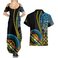 Proudly Ni-Van Sandroing Inspired Couples Matching Summer Maxi Dress and Hawaiian Shirt Torba Classic Style