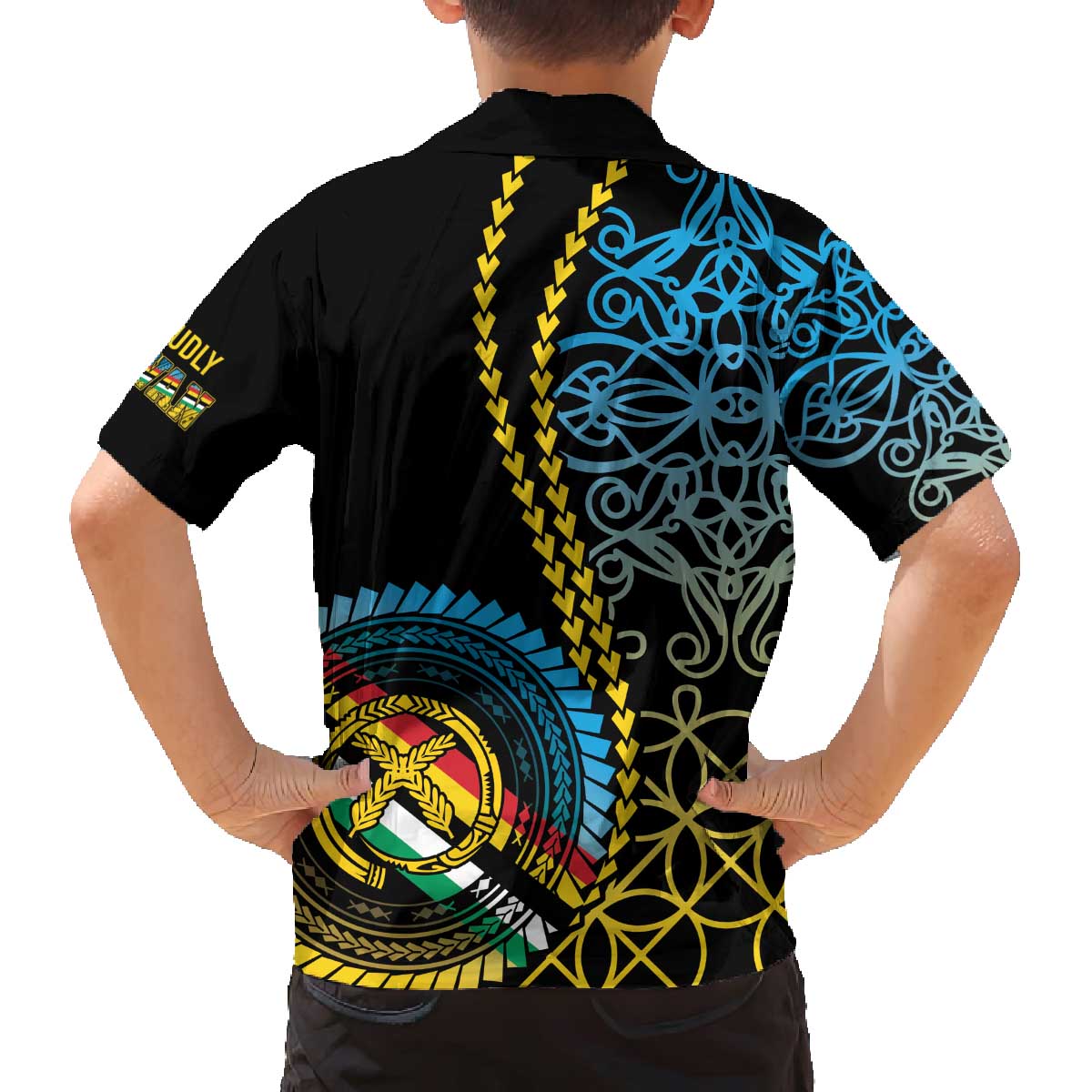 Proudly Ni-Van Sandroing Inspired Family Matching Off The Shoulder Long Sleeve Dress and Hawaiian Shirt Torba Classic Style