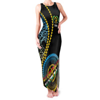 Proudly Ni-Van Sandroing Inspired Family Matching Tank Maxi Dress and Hawaiian Shirt Torba Classic Style LT7 Mom's Dress Colorful - Polynesian Pride