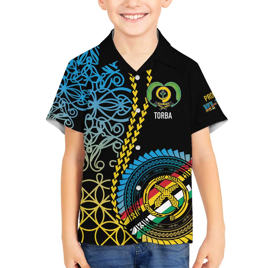 Proudly Ni-Van Sandroing Inspired Family Matching Tank Maxi Dress and Hawaiian Shirt Torba Classic Style LT7 Son's Shirt Colorful - Polynesian Pride