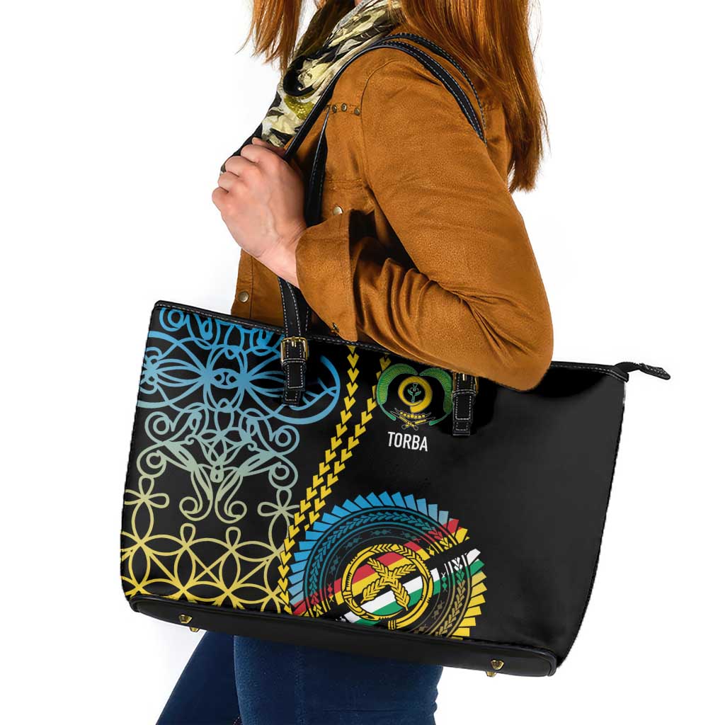 Proudly Ni-Van Sandroing Inspired Leather Tote Bag Torba Classic Style LT7 Colorful - Polynesian Pride