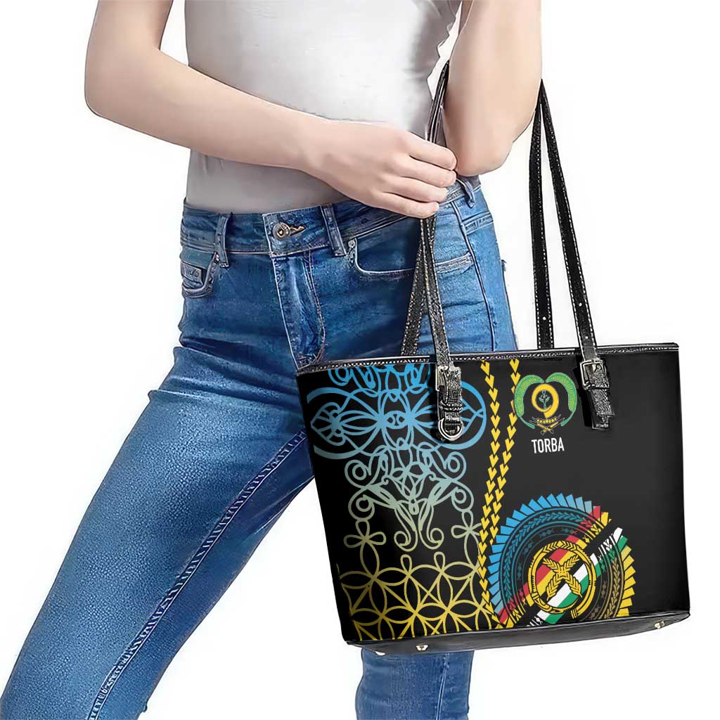 Proudly Ni-Van Sandroing Inspired Leather Tote Bag Torba Classic Style LT7 - Polynesian Pride