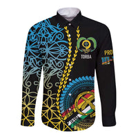 Proudly Ni-Van Sandroing Inspired Long Sleeve Button Shirt Torba Classic Style LT7 Unisex Colorful - Polynesian Pride