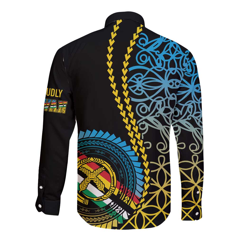 Proudly Ni-Van Sandroing Inspired Long Sleeve Button Shirt Torba Classic Style LT7 - Polynesian Pride