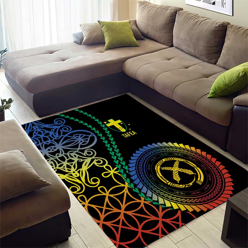 Proudly Ni-Van Sandroing Inspired Area Rug Tafea Classic Style LT7 - Polynesian Pride