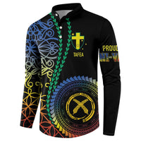 Proudly Ni-Van Sandroing Inspired Button Sweatshirt Tafea Classic Style LT7 - Polynesian Pride