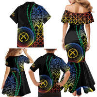 Proudly Ni-Van Sandroing Inspired Family Matching Mermaid Dress and Hawaiian Shirt Tafea Classic Style