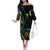 Proudly Ni-Van Sandroing Inspired Family Matching Off The Shoulder Long Sleeve Dress and Hawaiian Shirt Tafea Classic Style