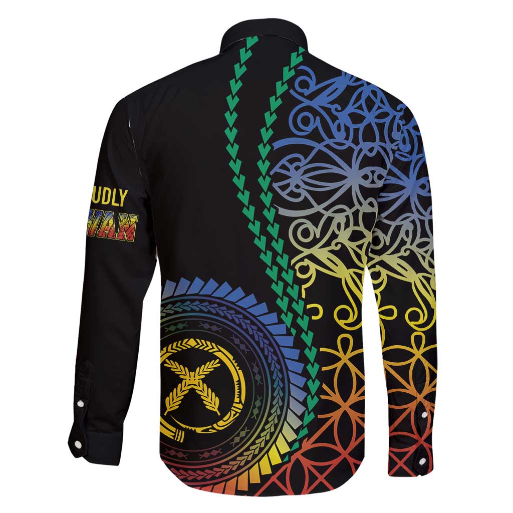 Proudly Ni-Van Sandroing Inspired Family Matching Off Shoulder Maxi Dress and Hawaiian Shirt Tafea Classic Style