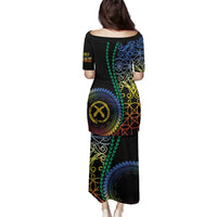 Proudly Ni-Van Sandroing Inspired Family Matching Puletasi and Hawaiian Shirt Tafea Classic Style LT7 - Polynesian Pride