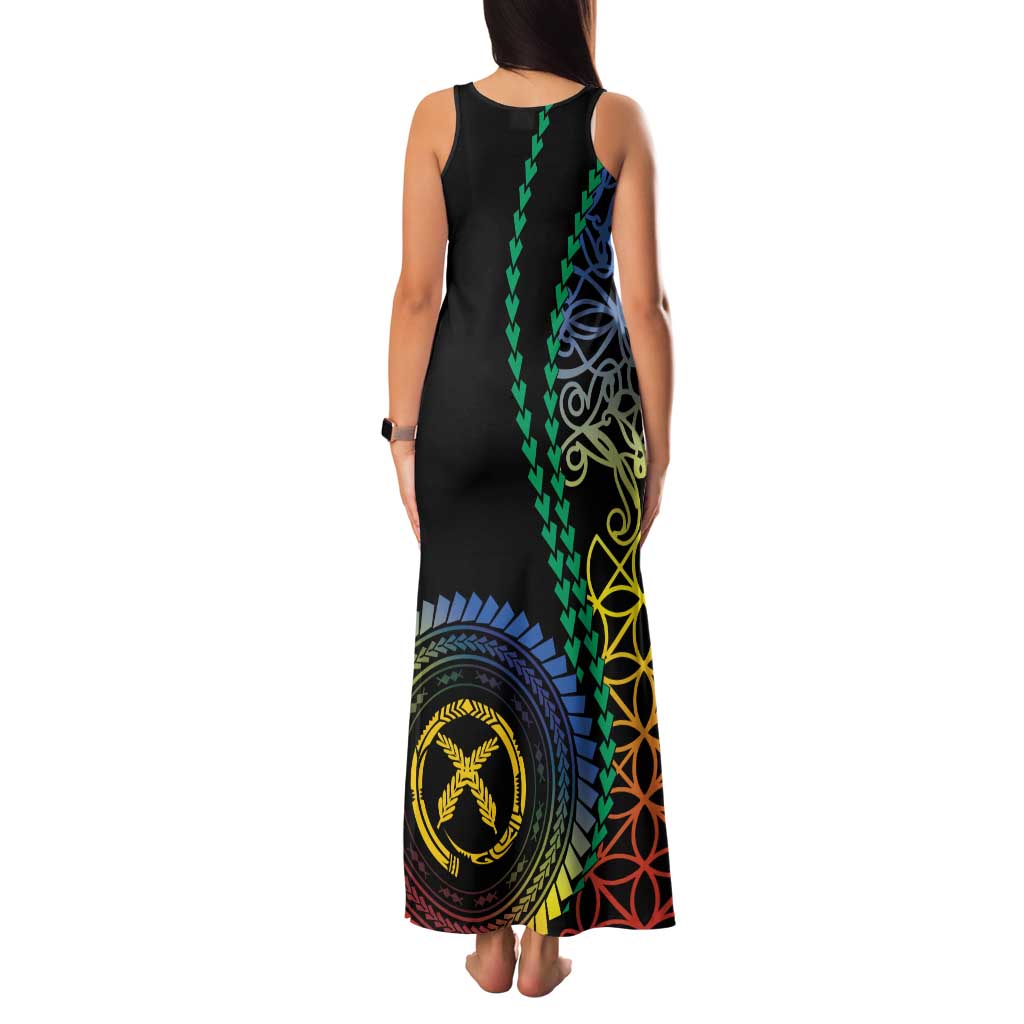 Proudly Ni-Van Sandroing Inspired Family Matching Tank Maxi Dress and Hawaiian Shirt Tafea Classic Style