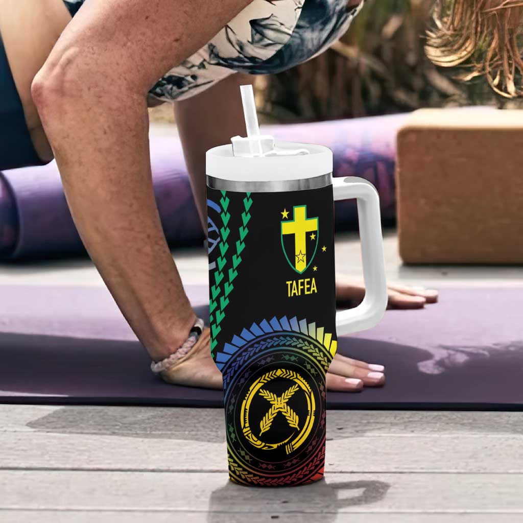 Proudly Ni-Van Sandroing Inspired Tumbler With Handle Tafea Classic Style LT7 - Polynesian Pride