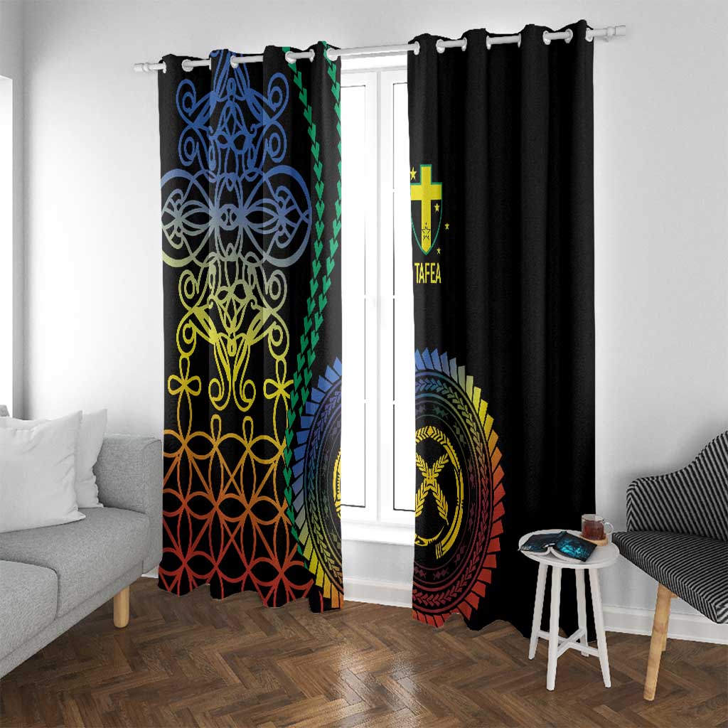 Proudly Ni-Van Sandroing Inspired Window Curtain Tafea Classic Style LT7 With Grommets Colorful - Polynesian Pride