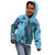 Bula Fiji Kid Hoodie Shark Tail Turquoise Masi Tapa