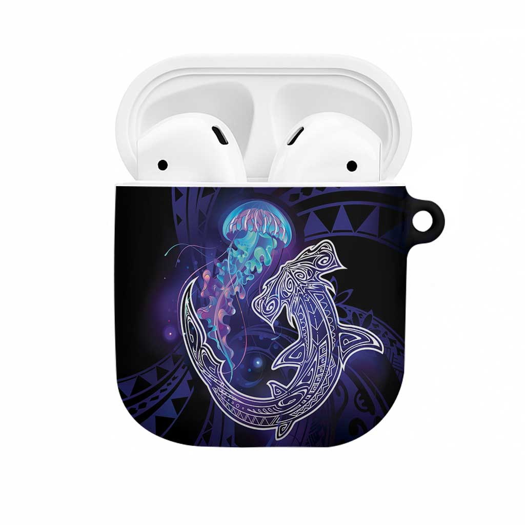 Polynesian Aumakua AirPods Case Jellyfish with Shark - Polynesian Pride